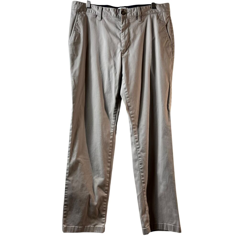 Nautica Classic Fit Light Gray Chino‎ Pants 34 x 32 (2941)